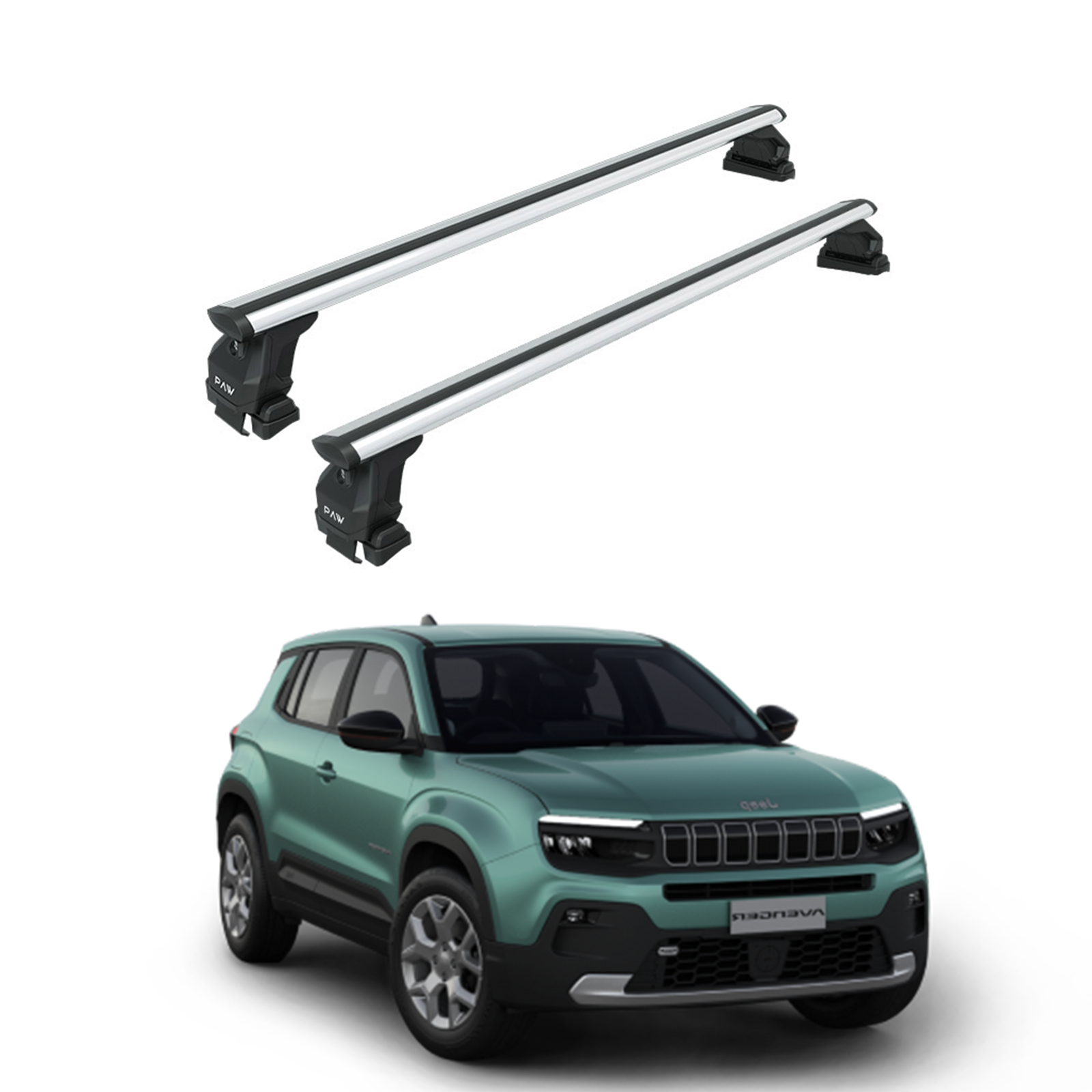 For Jeep Avenger 2022-2025 Roof Rack Cross Bars Normal Roof Alu Silver For Jeep Avenger 2022-2025 Roof Rack Cross Bars Normal Roof Alu Silver